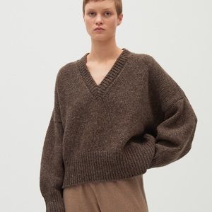 Babaa Jumper no75 in Oak V-Neck Sweater